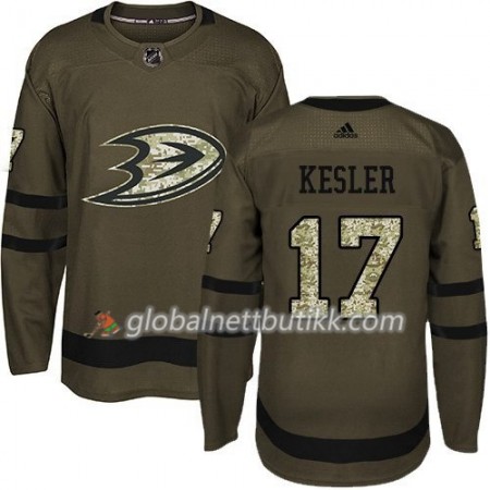 Anaheim Ducks Hockeydrakt Ryan Kesler 17 2017-2018 Camo Grønn Adidas Authentic - Herre